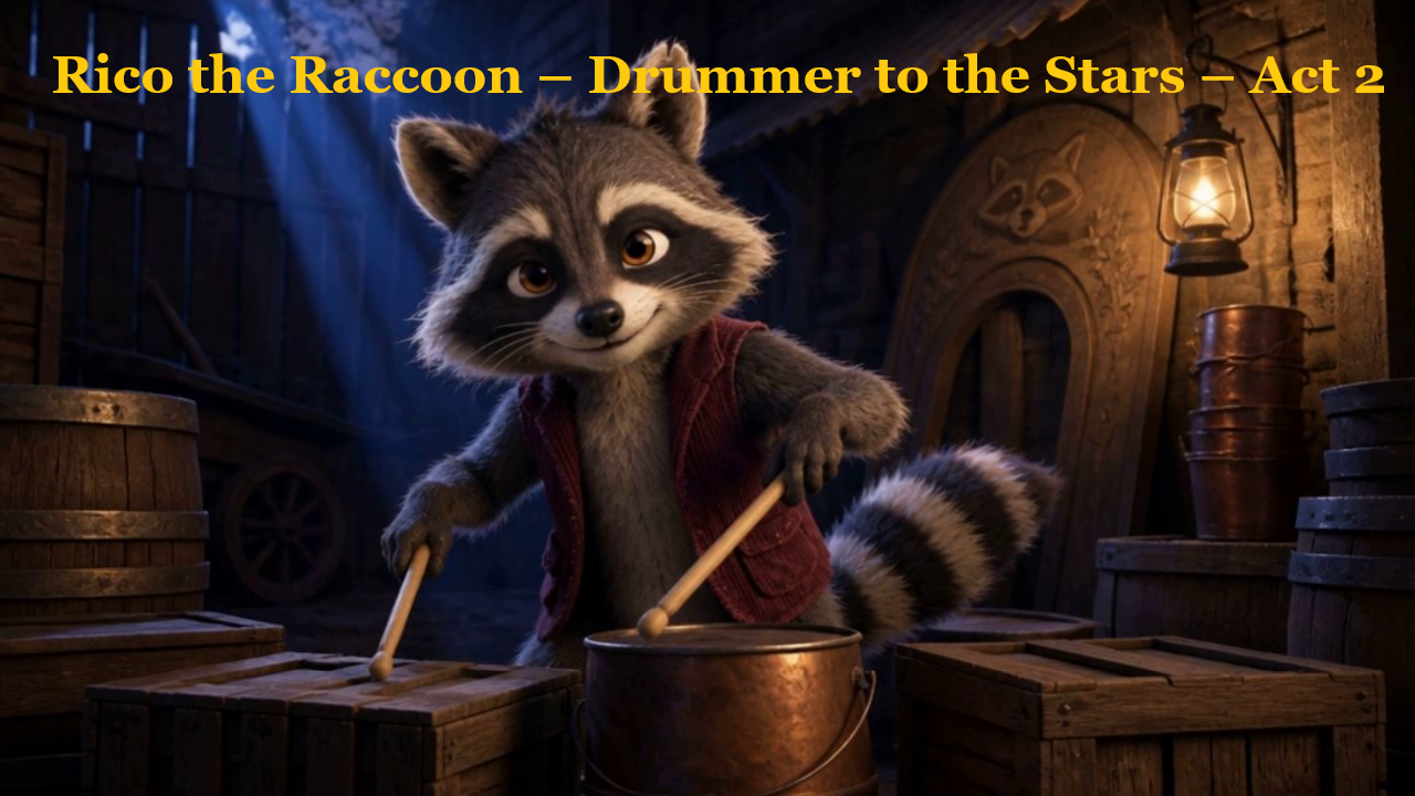Rico the Raccoon Drummer to the Stars Act 2